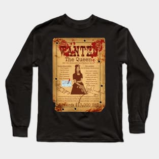 The Queen Wanted Poster Long Sleeve T-Shirt